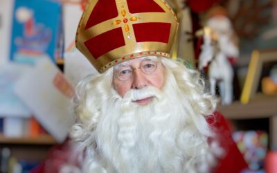 Kleurplaat Sinterklaas aan de Maas